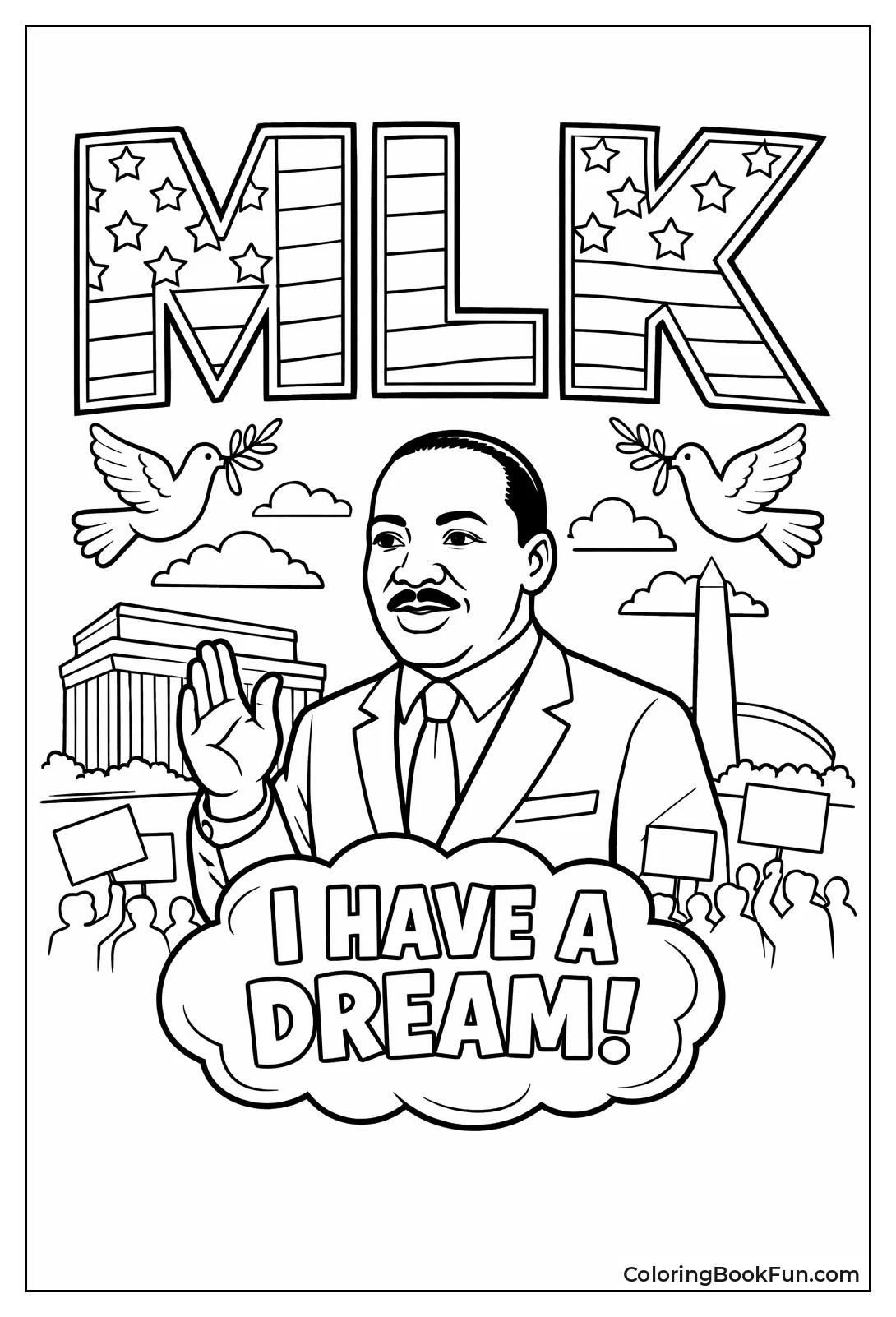 Block Letters MLK