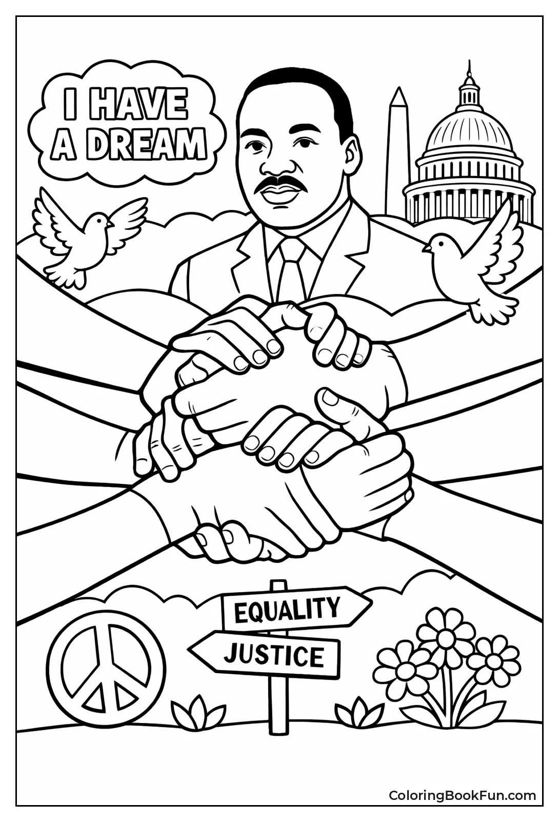 Clasped Hands of Equality