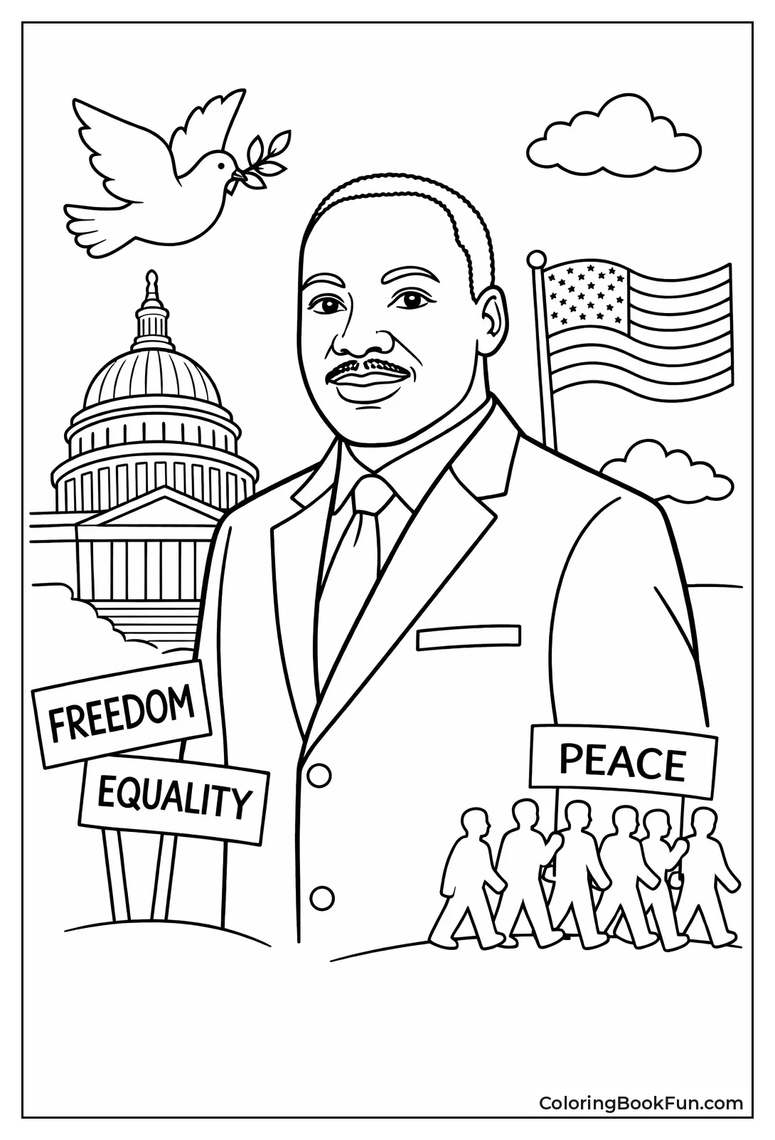 Martin Luther King Portrait