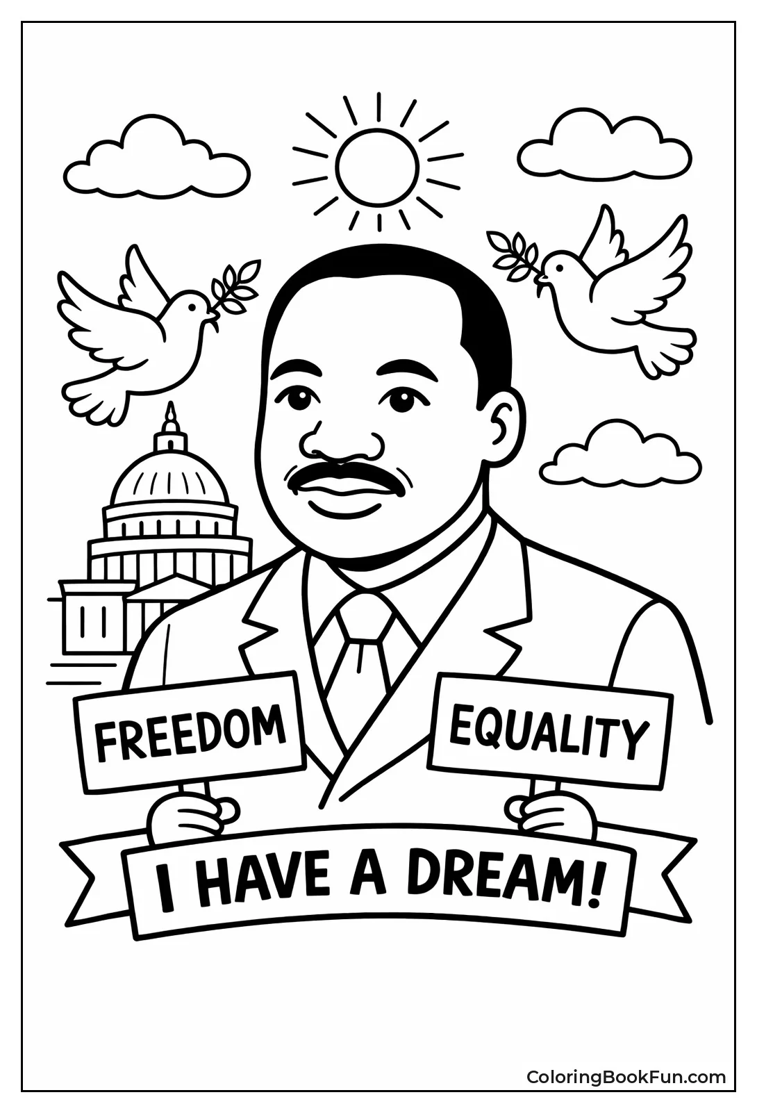 Simple MLK Portrait
