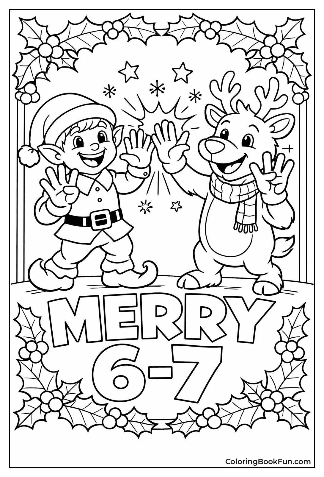 Merry 6 7 Card