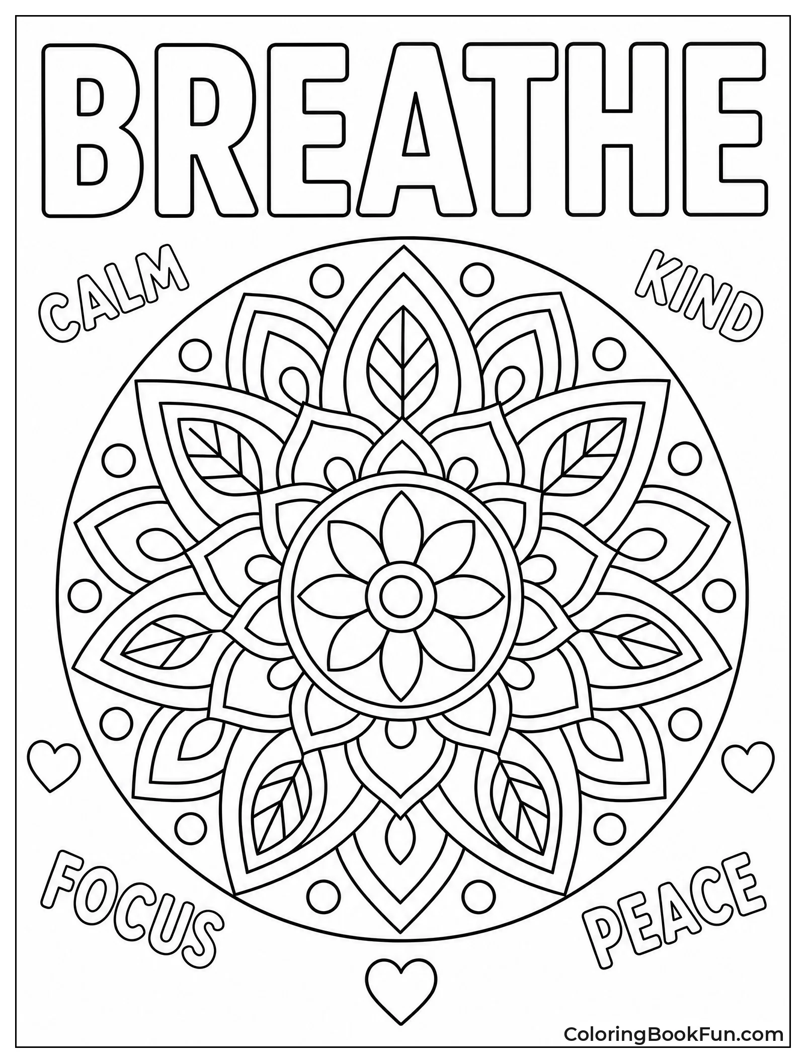 Mandala with Space for Words