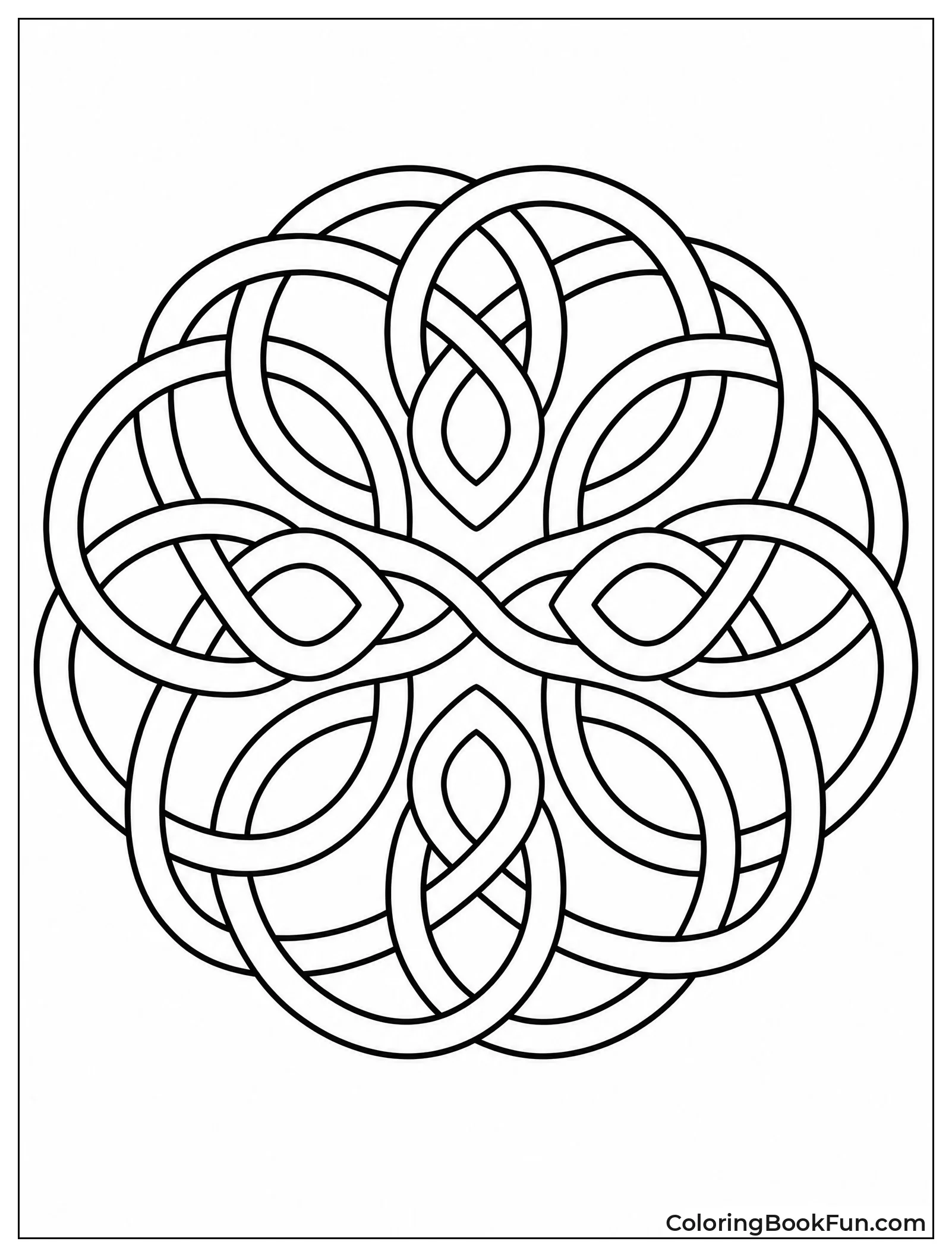 Interlacing Knot in Balanced Circle