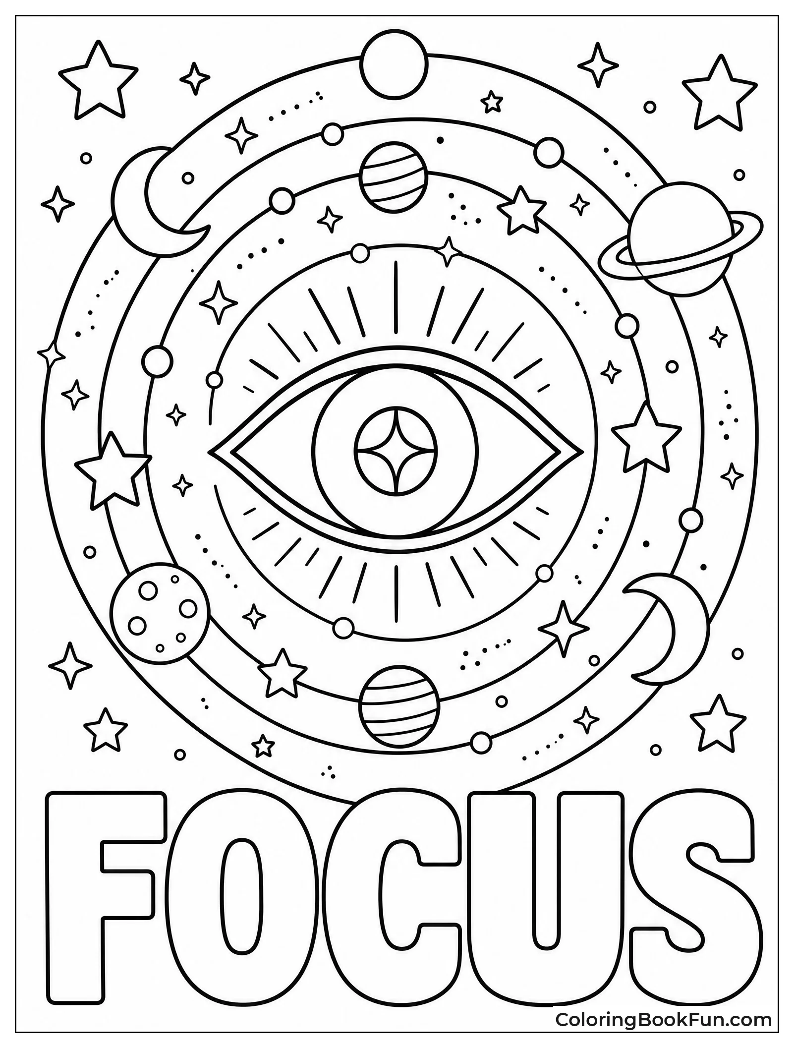 Eye Portal Surrounded by Planets