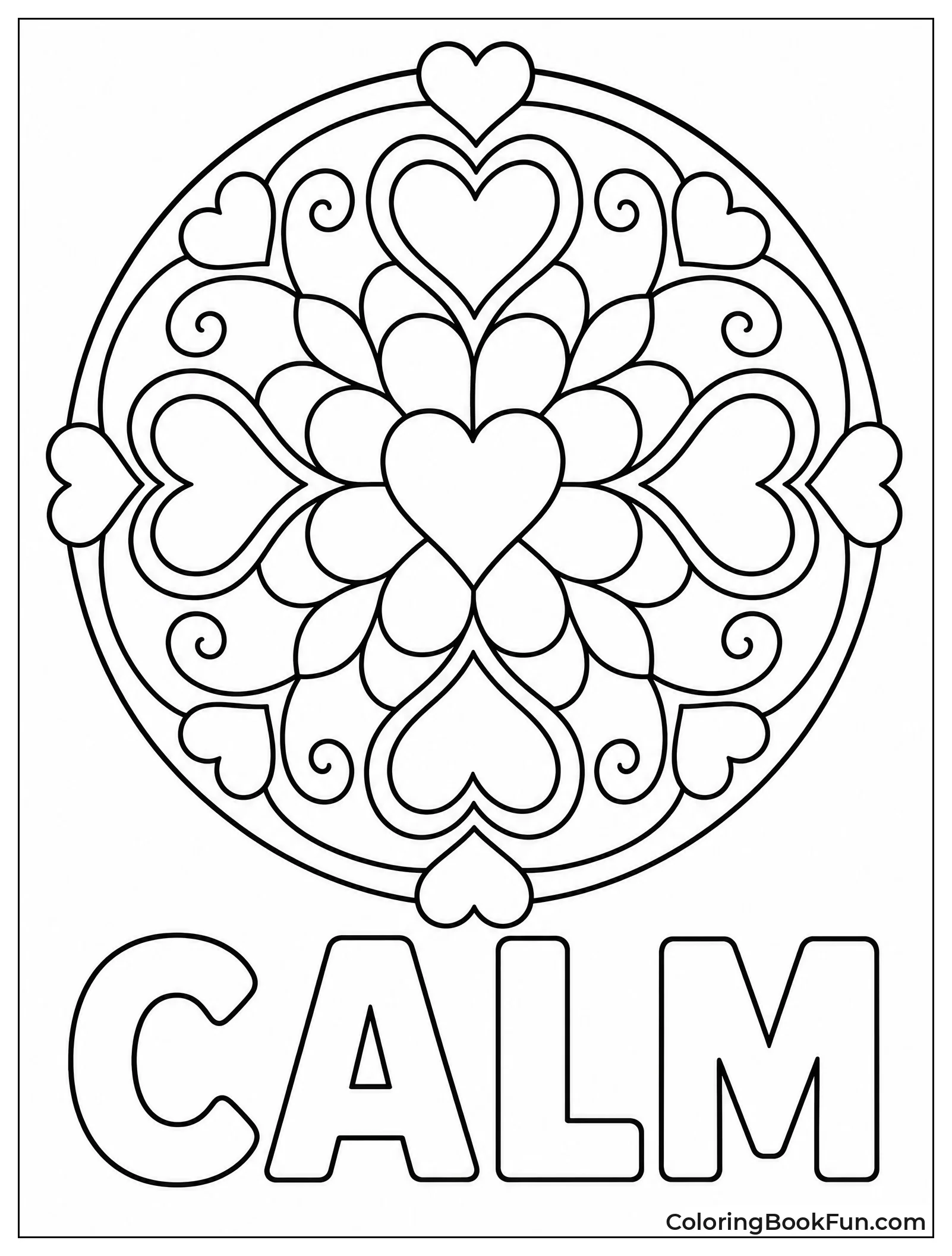 Hearts Connected in Gentle Mandala
