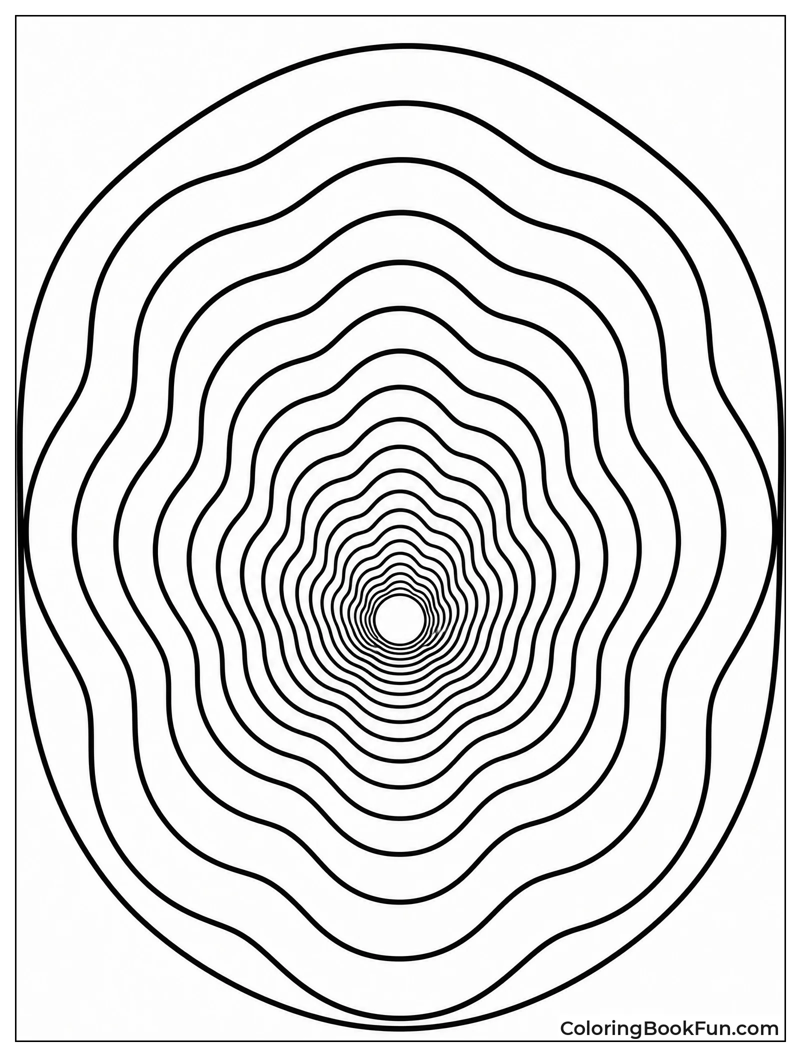 Lines Forming a Deep Tunnel