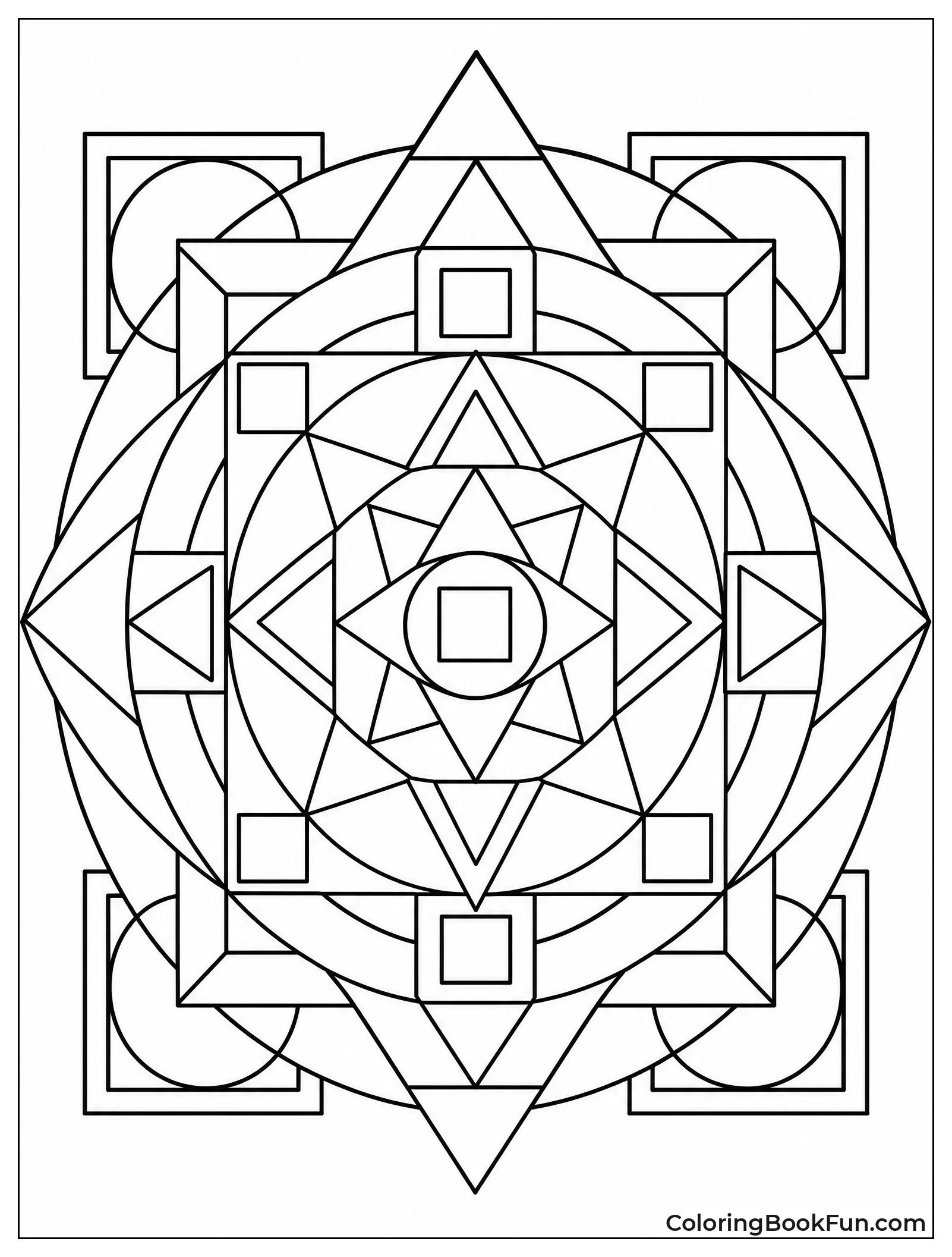 Overlapping Shapes Creating New Forms