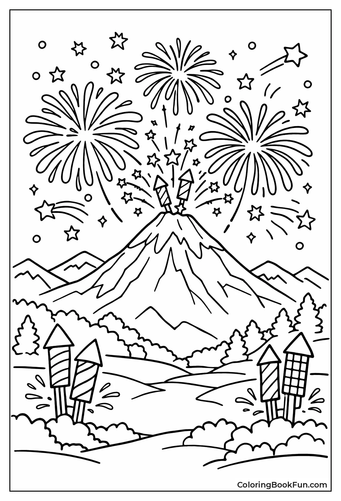 Mountain Peak Fireworks