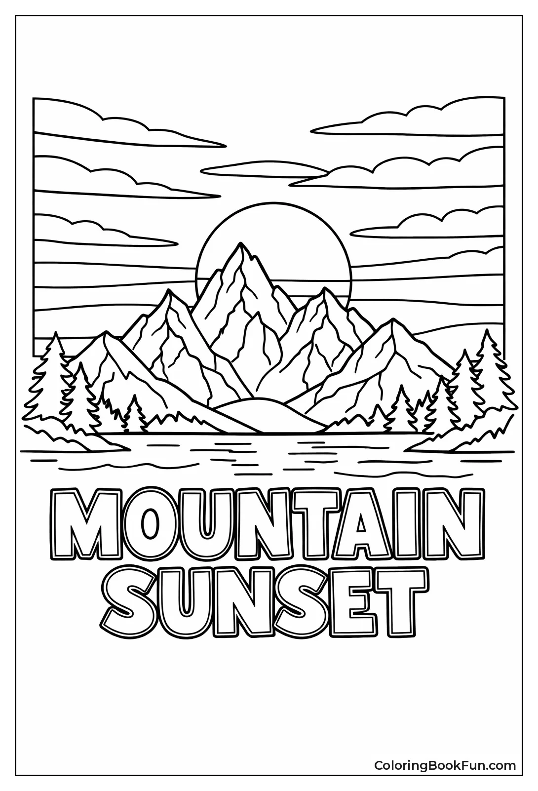Mountain Peak Sunset
