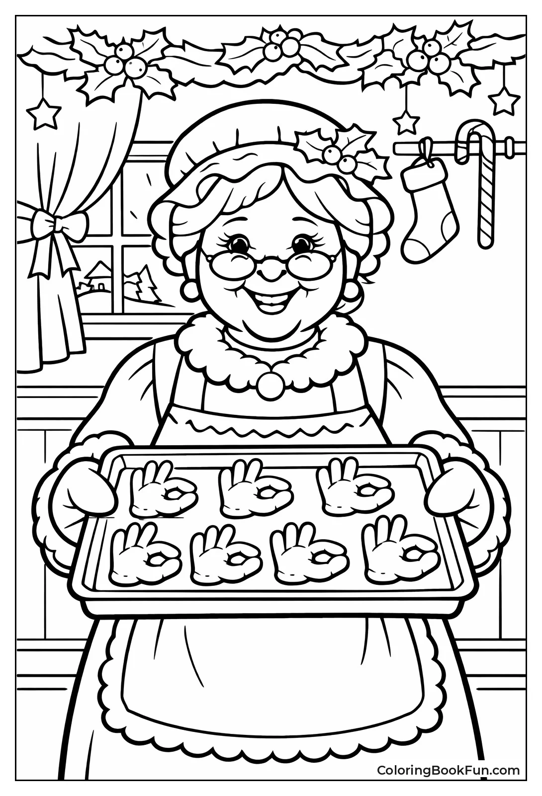 Mrs. Claus 6 7 Cookies