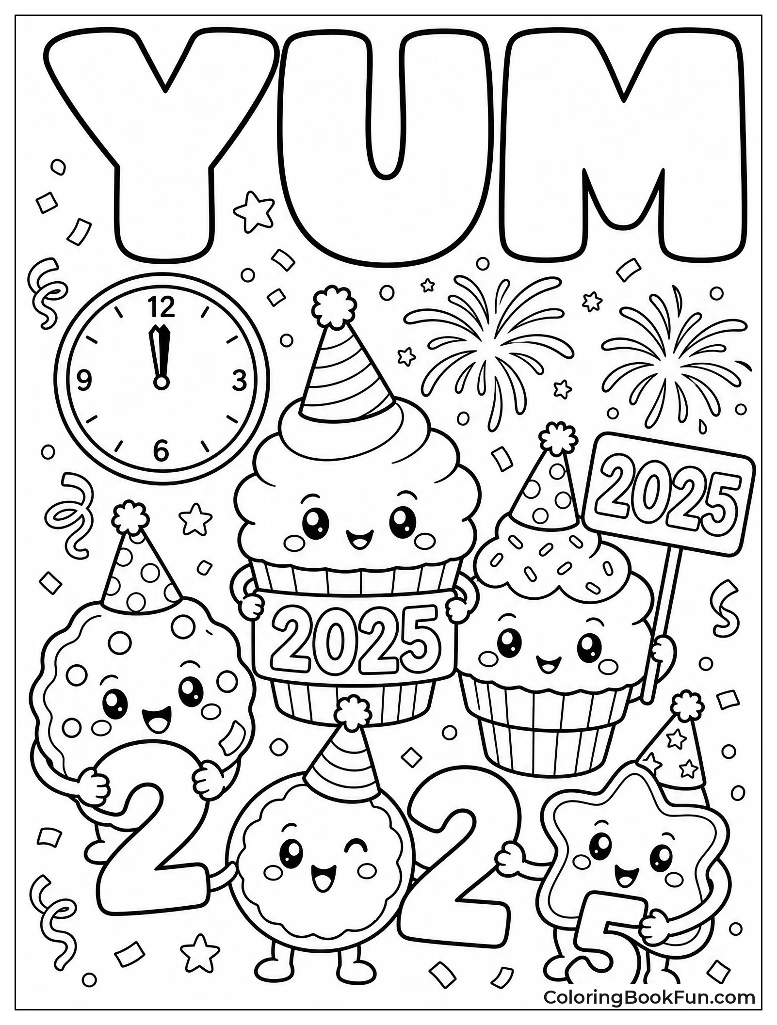 Smiling Treats Wearing Tiny Party Hats
