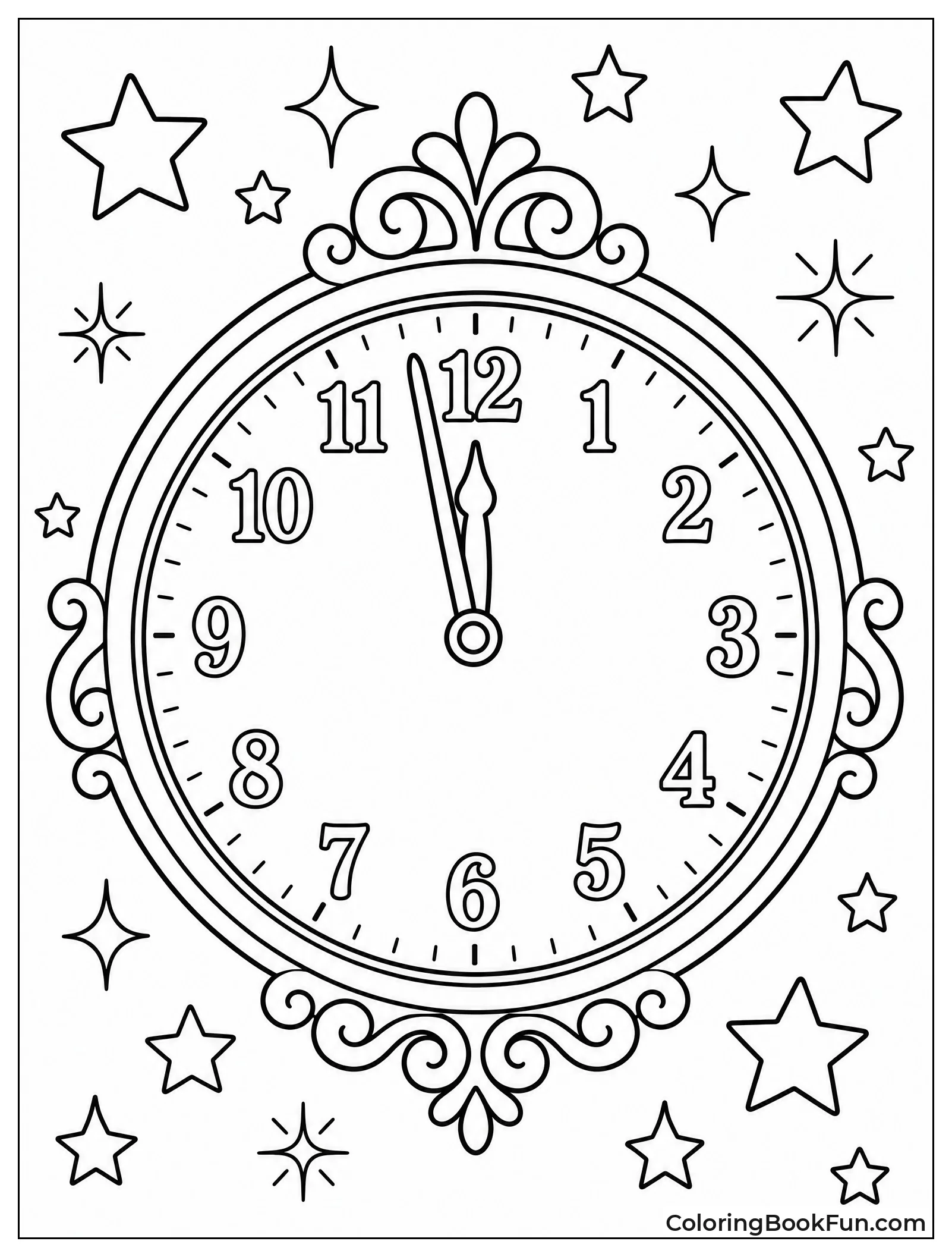 Clock Hand Almost at Midnight