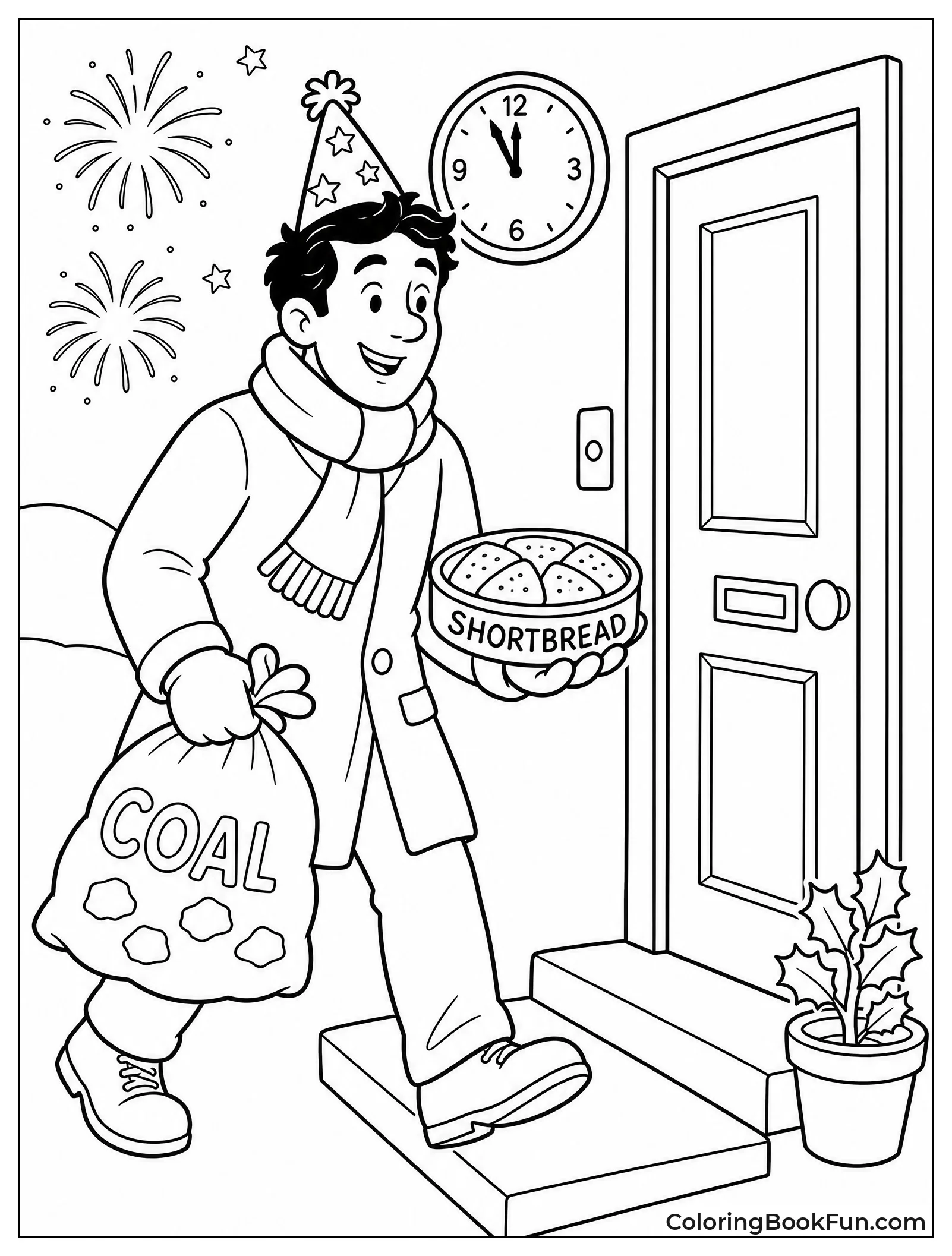 Man Bringing Gifts to the Doorstep