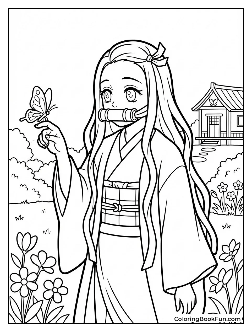 Nezuko and the Butterflies