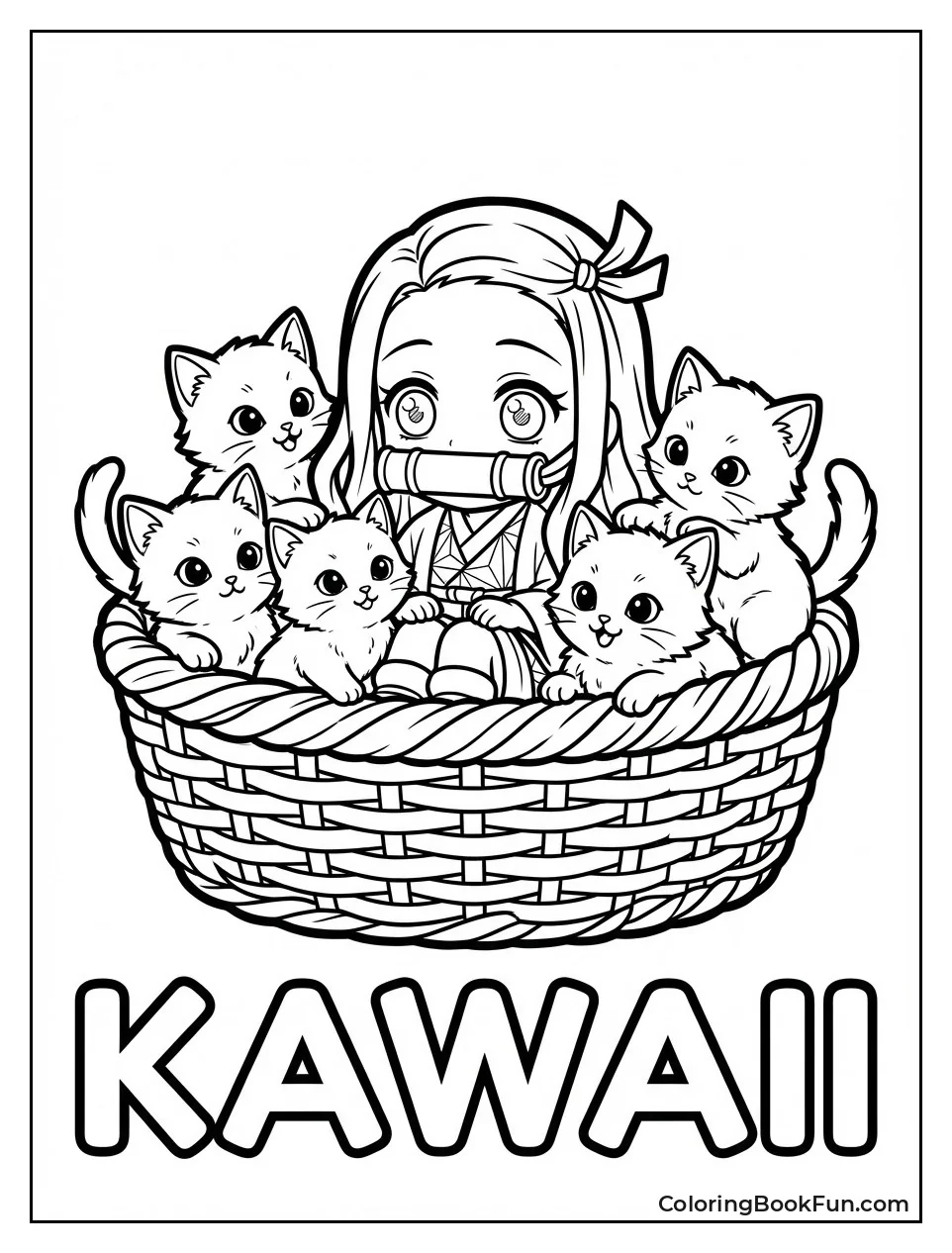 Nezuko and the Kittens