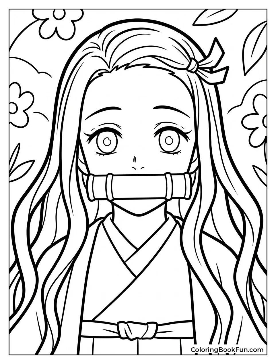 Nezuko Bamboo Portrait