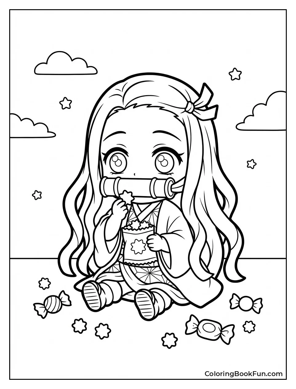 Nezuko Eating Candy