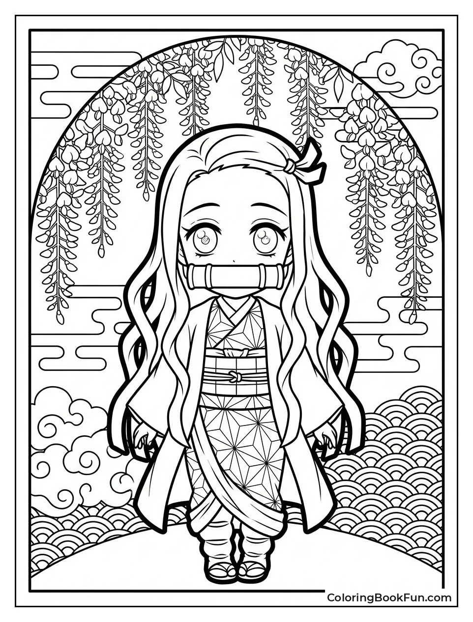 Wisteria Flower Frame