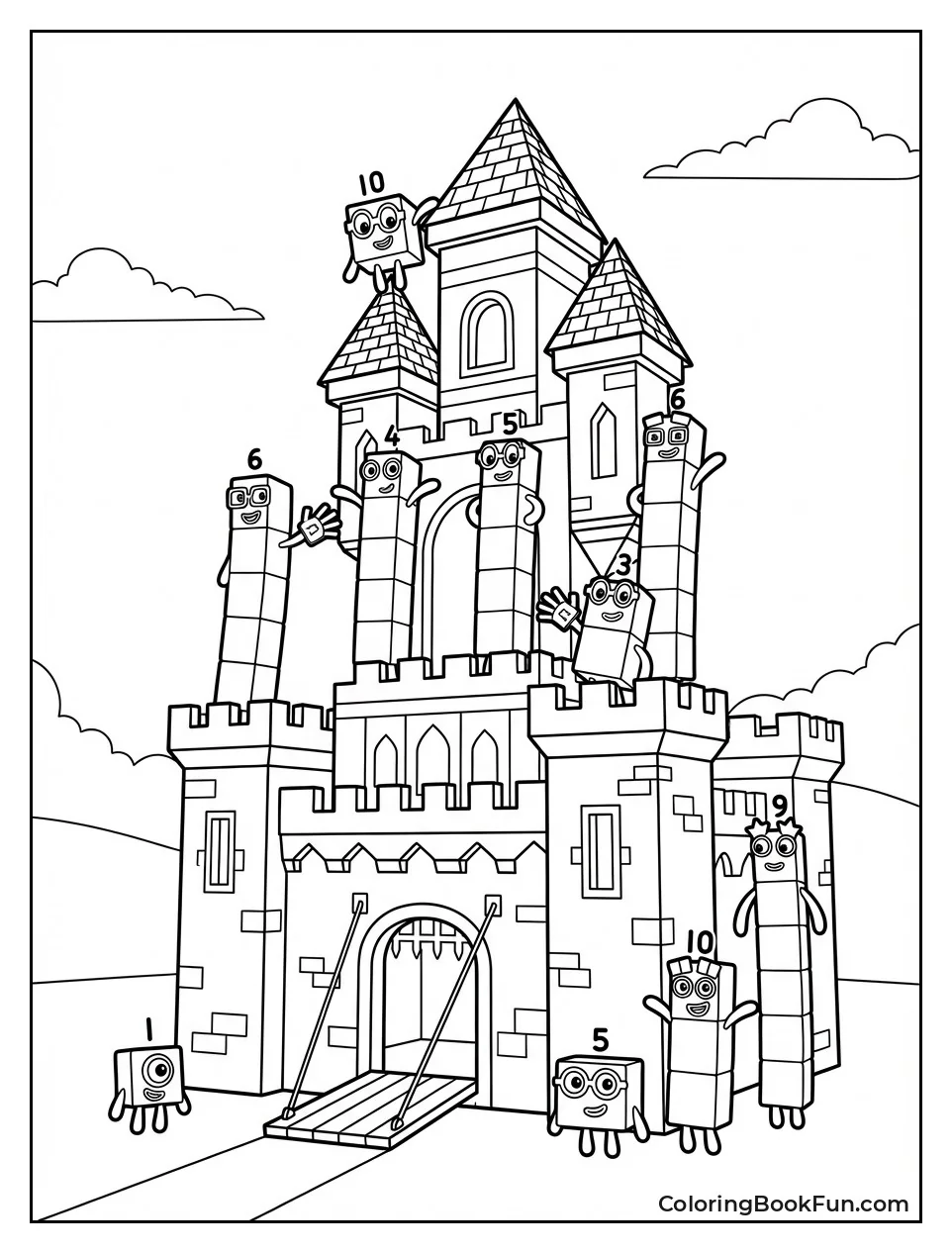 Castle Building Scene