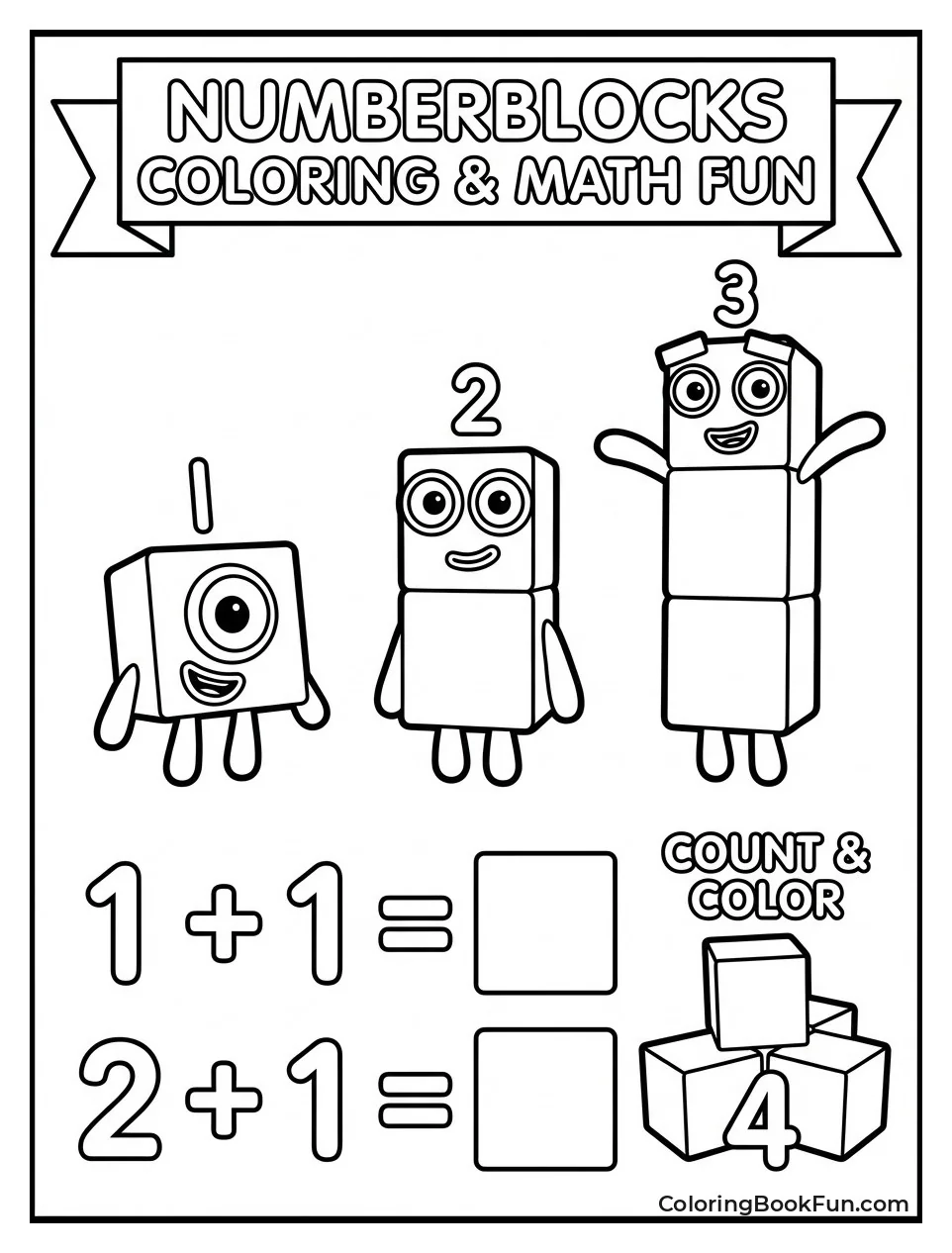 Numberblocks Activity Sheets
