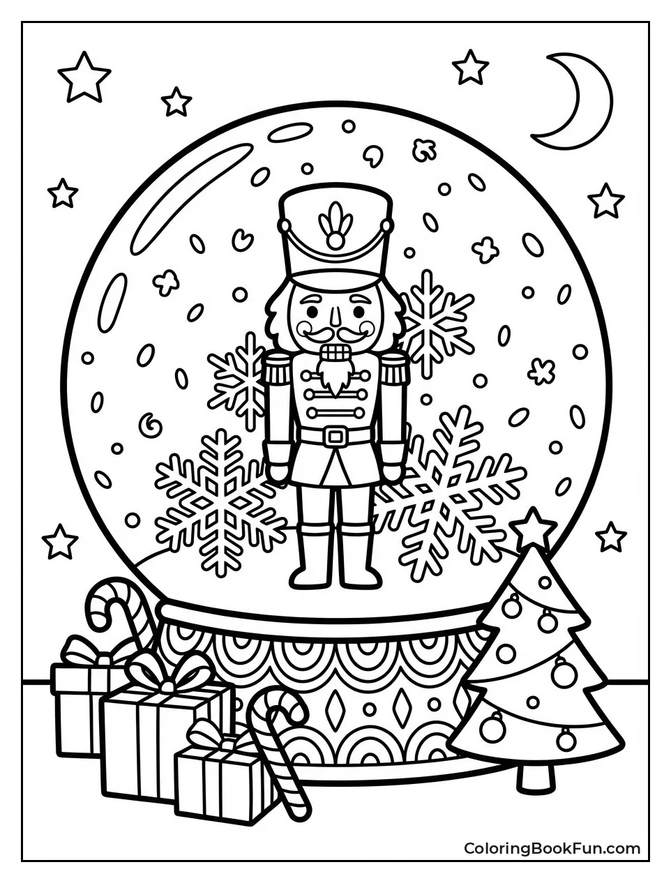 Nutcracker Snow Globe