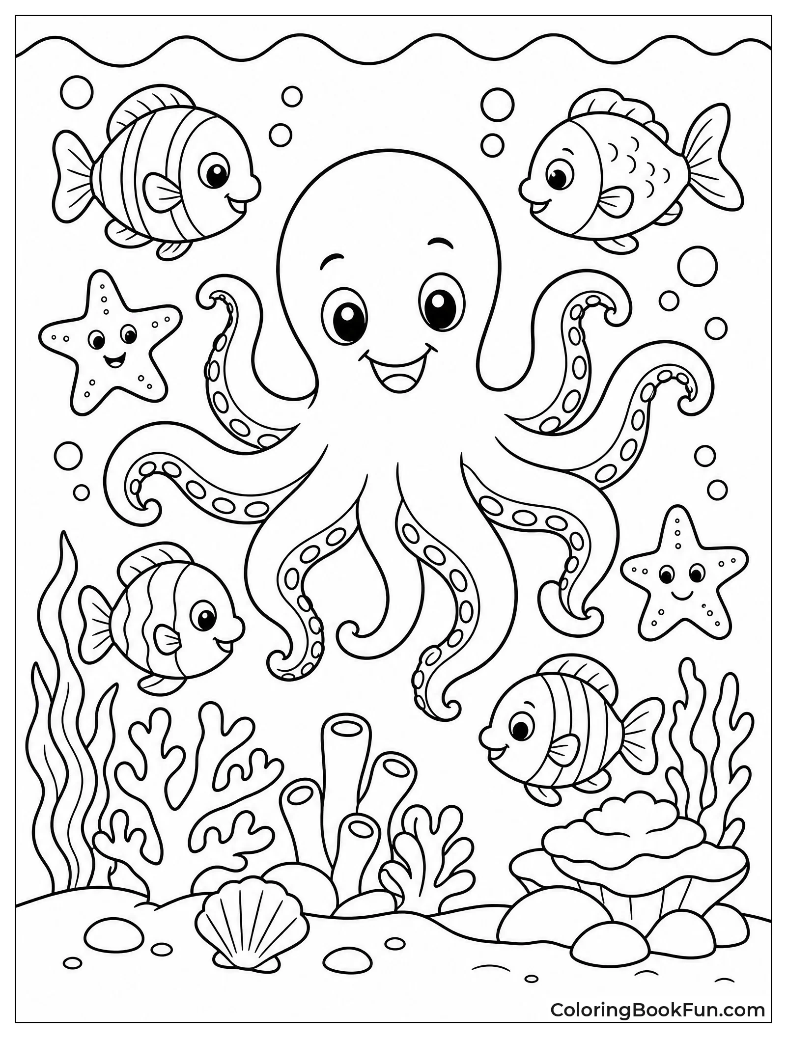 Octopus Waves at Fish Friends