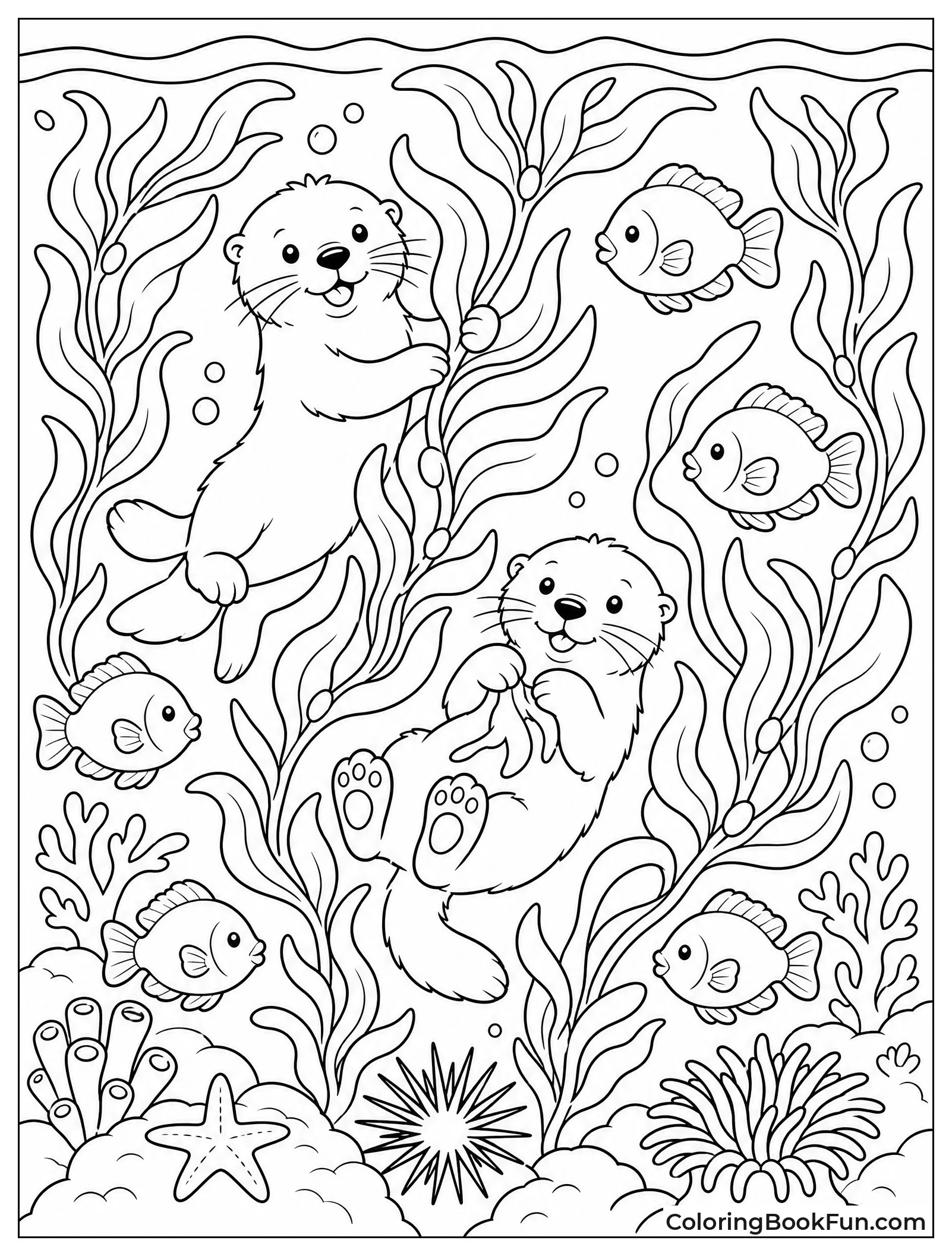 Kelp Forest Towers with Otters