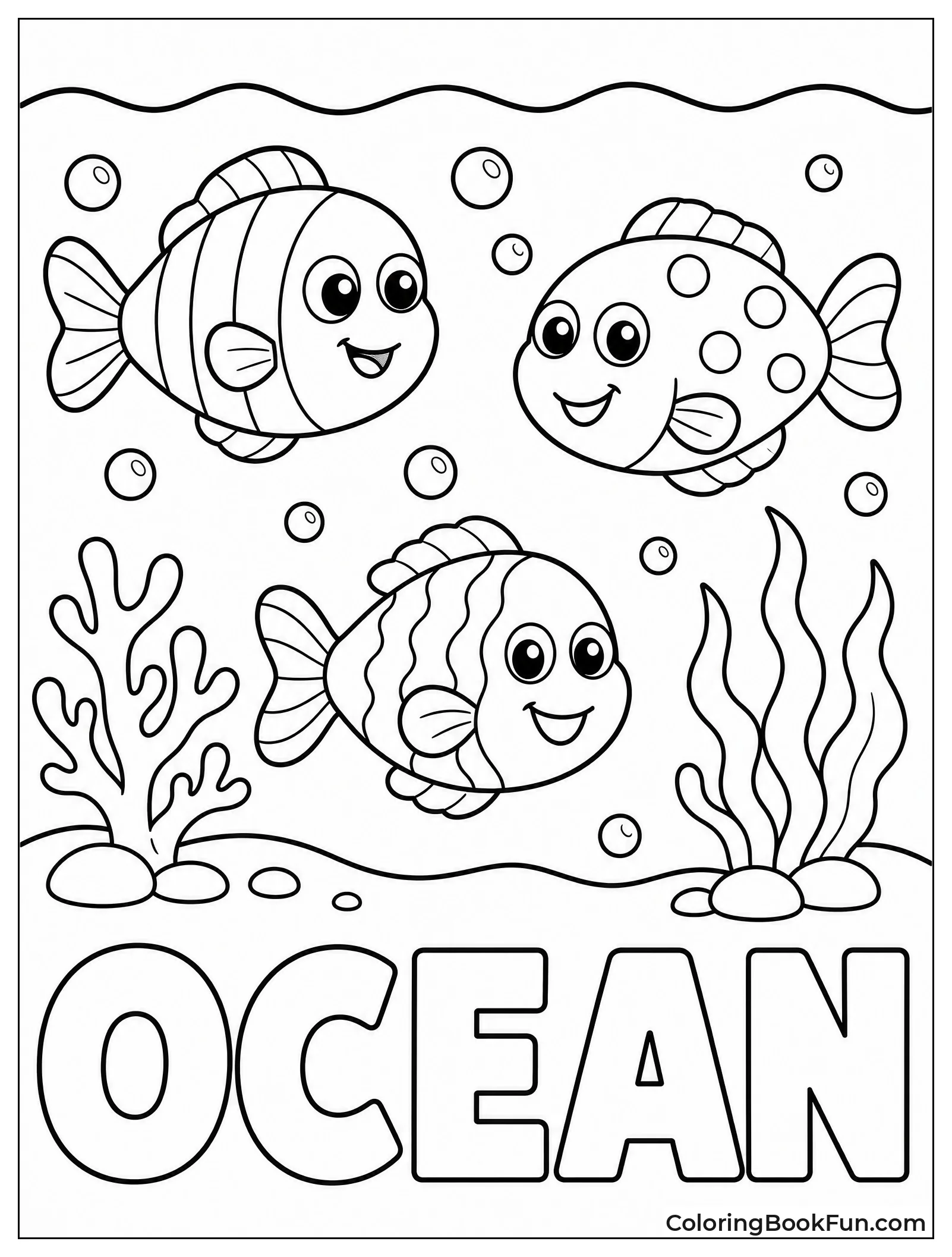 Smiling Fish for Young Kids