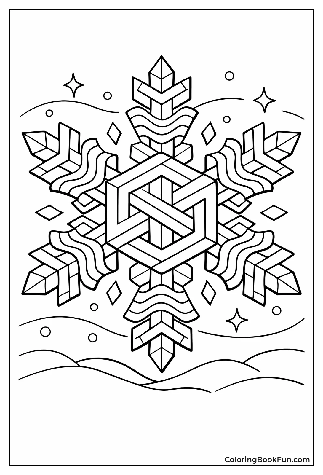 Op Art Snowflake