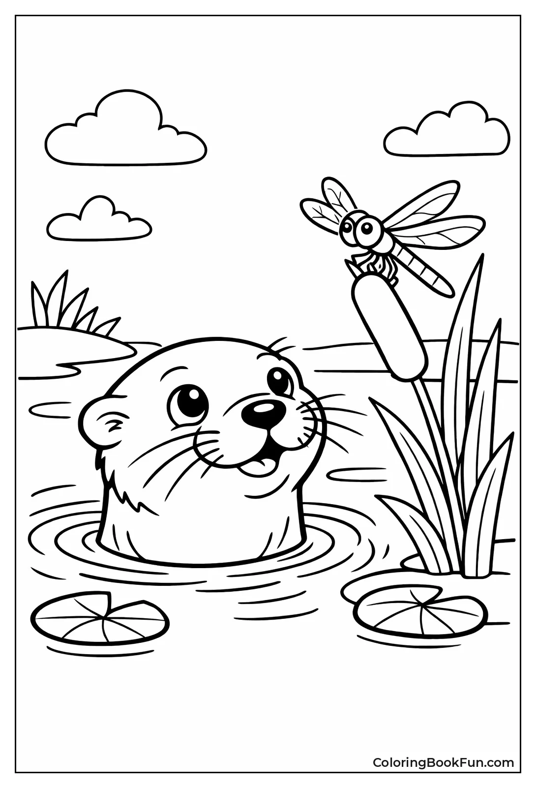 Otter and Dragonfly