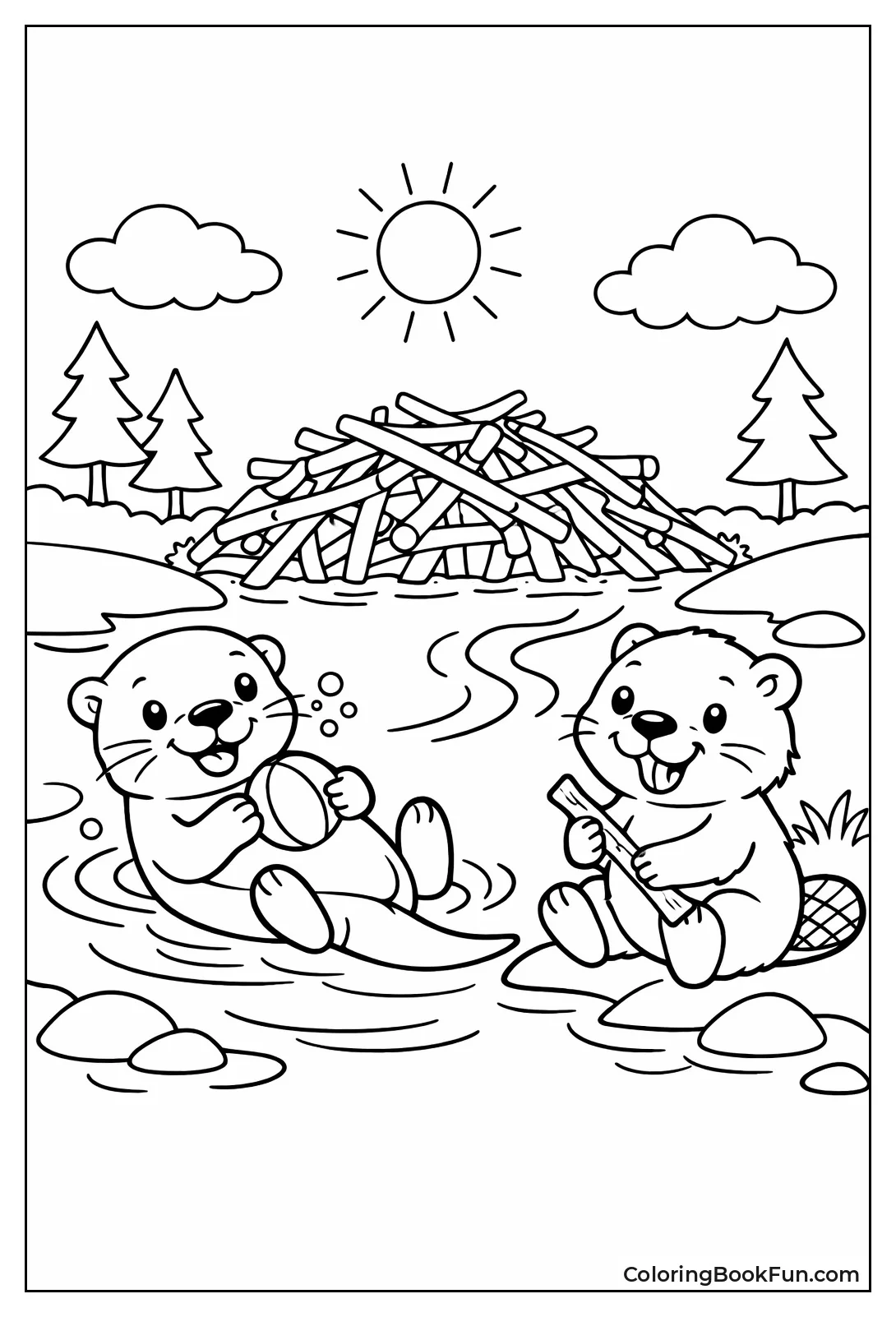 Otter Beaver Friends