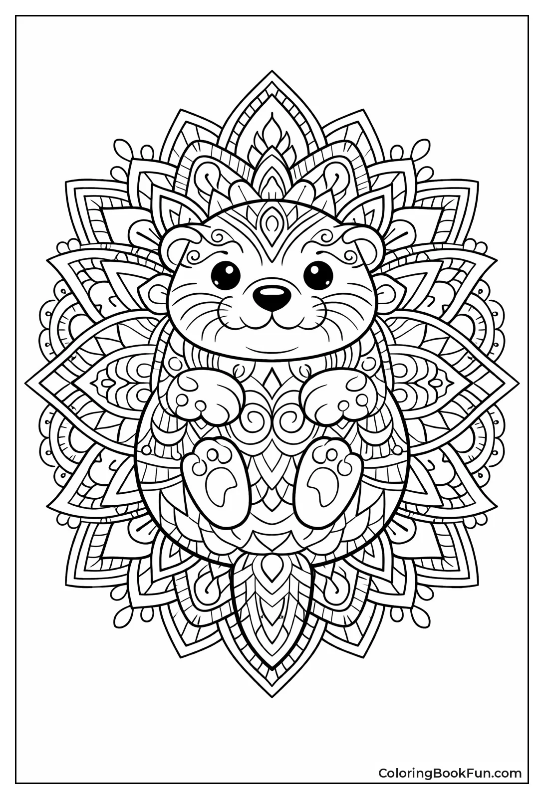Otter Mandala Design