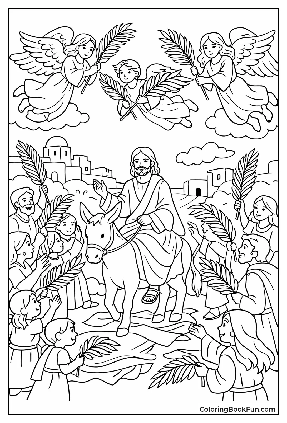 Angels with Palm Branches