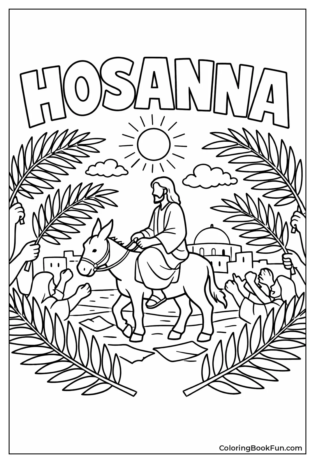 Hosanna Word Art