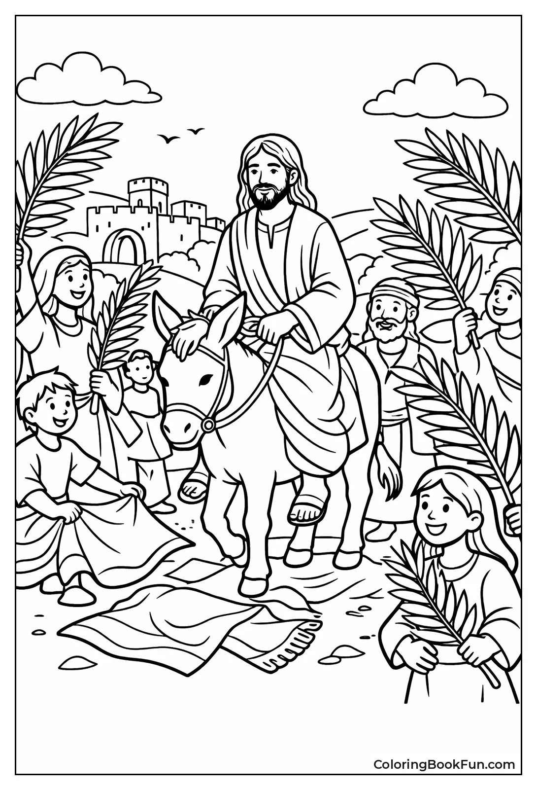 Jesus Riding Donkey