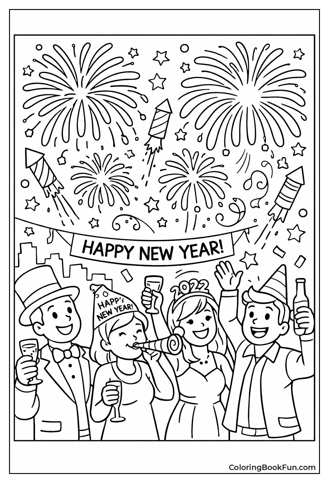 Party Hats Fireworks