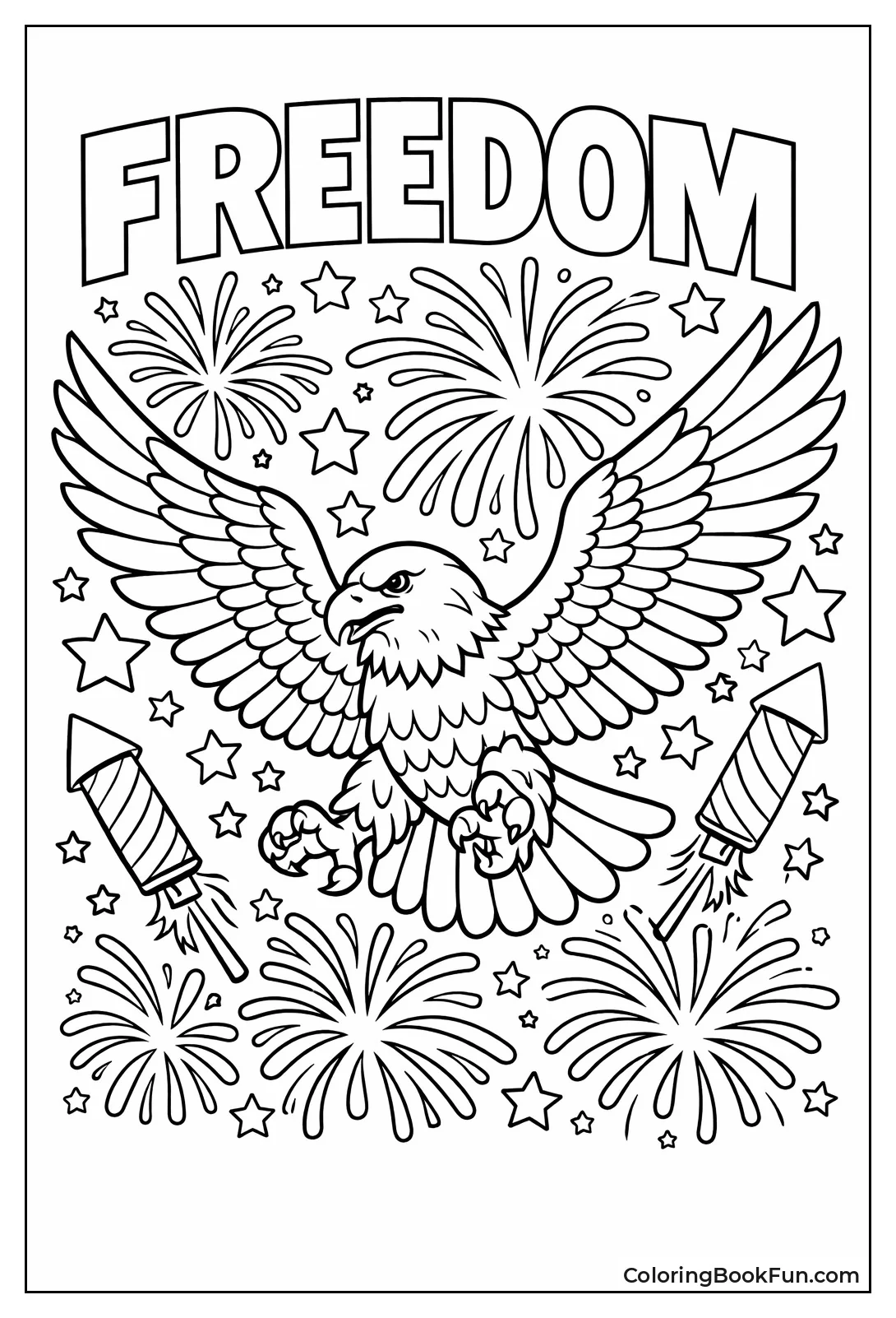 Patriotic Eagle Fireworks