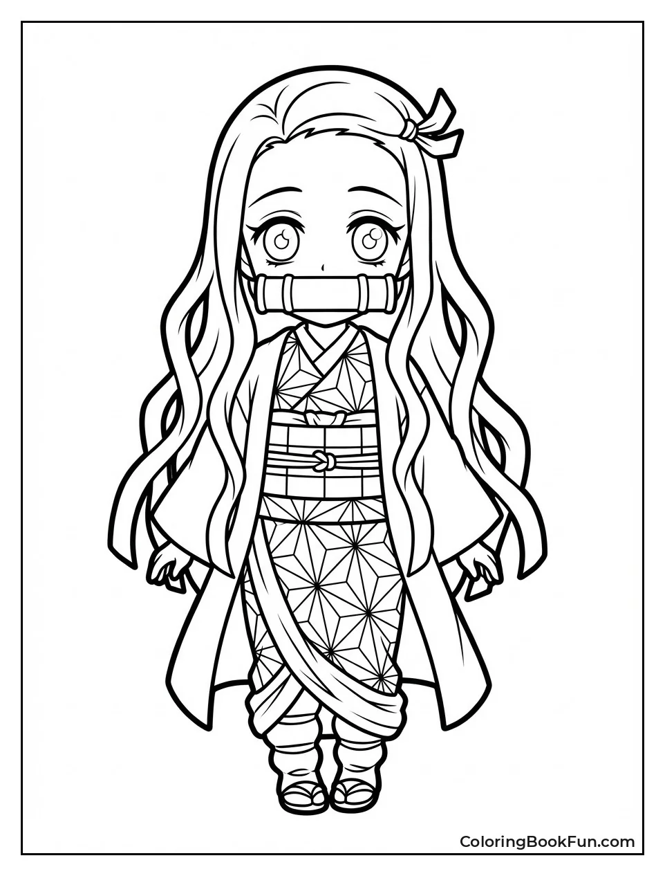 Patterned Kimono Nezuko