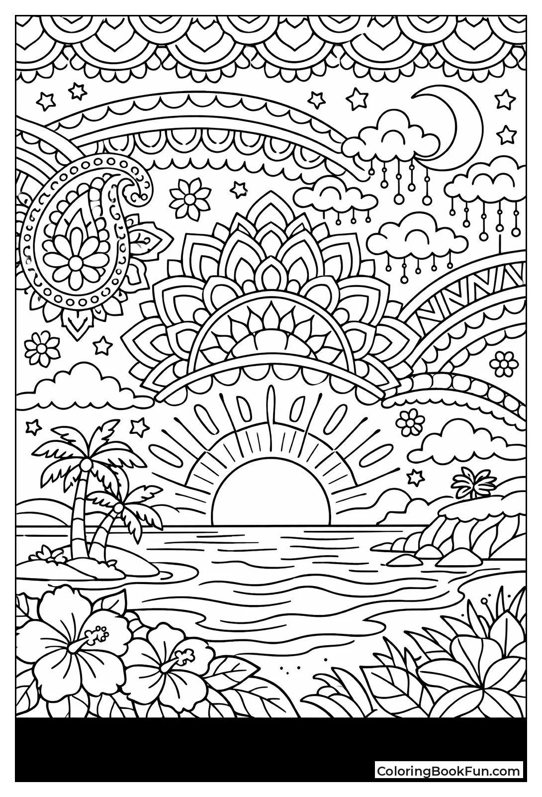 Patterned Sky Sunset