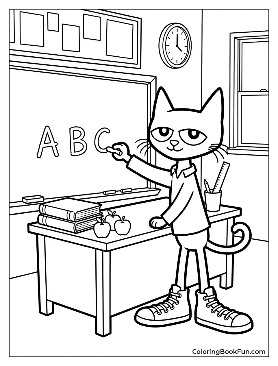 Classroom Chalkboard ABC
