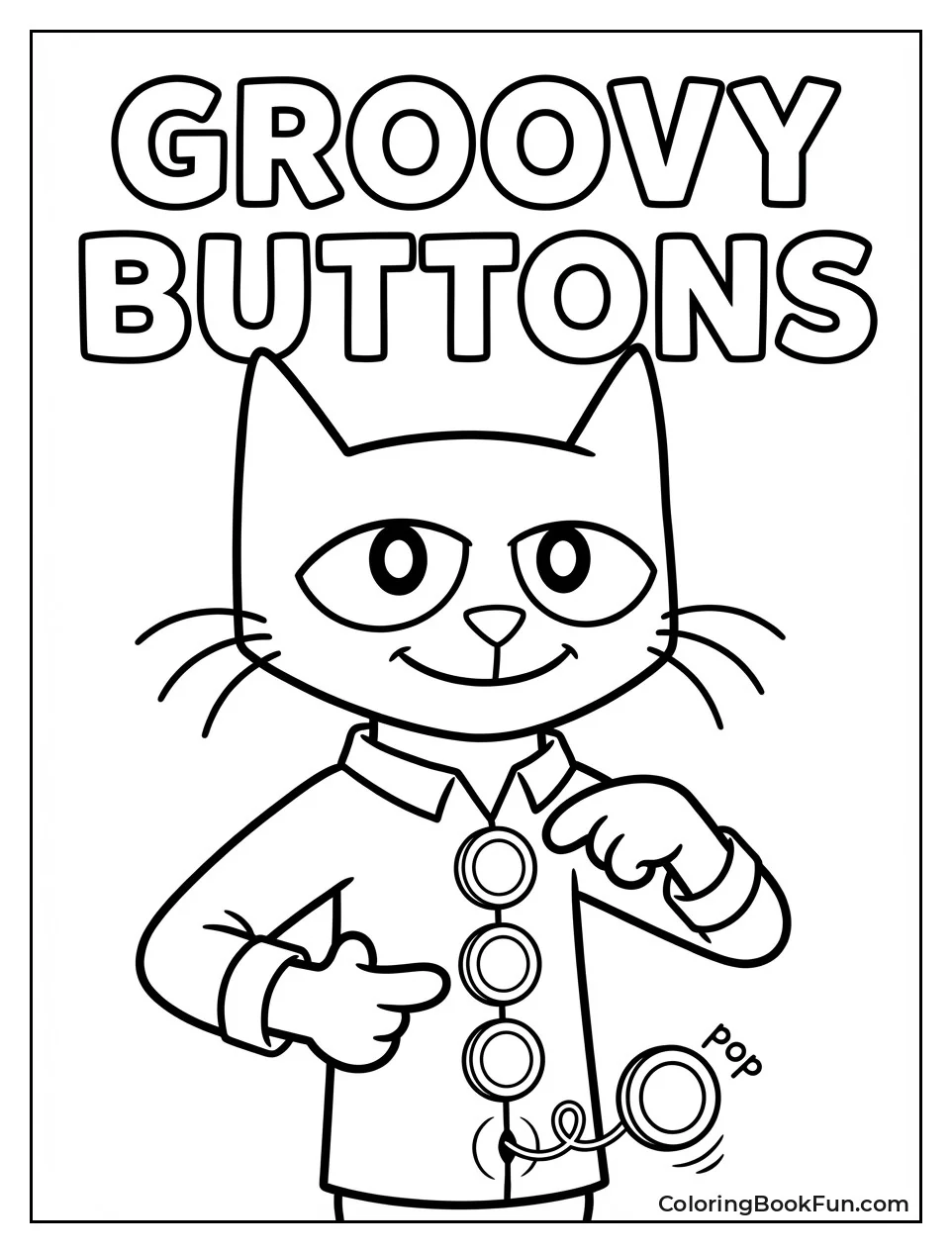 Four Groovy Buttons