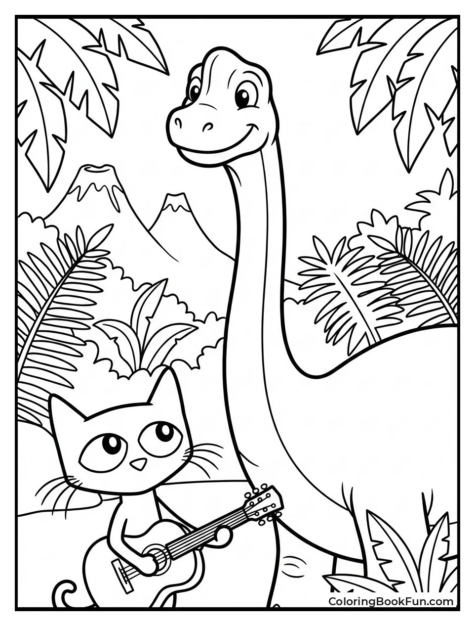 Pete Meets a Dinosaur