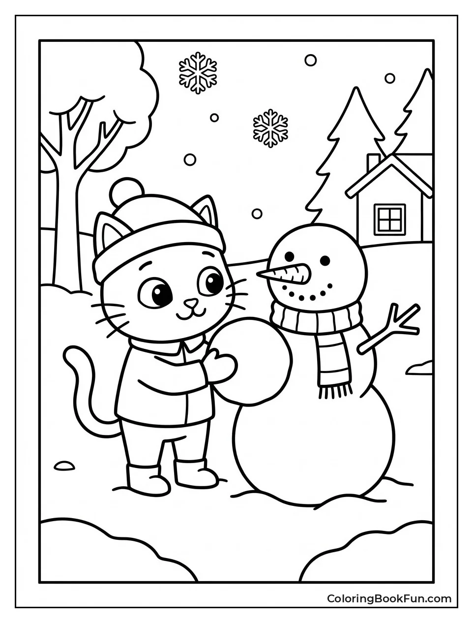 Winter Snowman Build