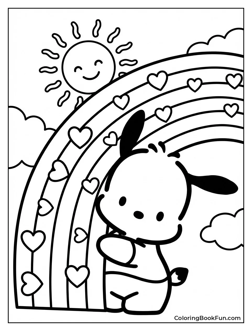 Pochacco Rainbow Hug