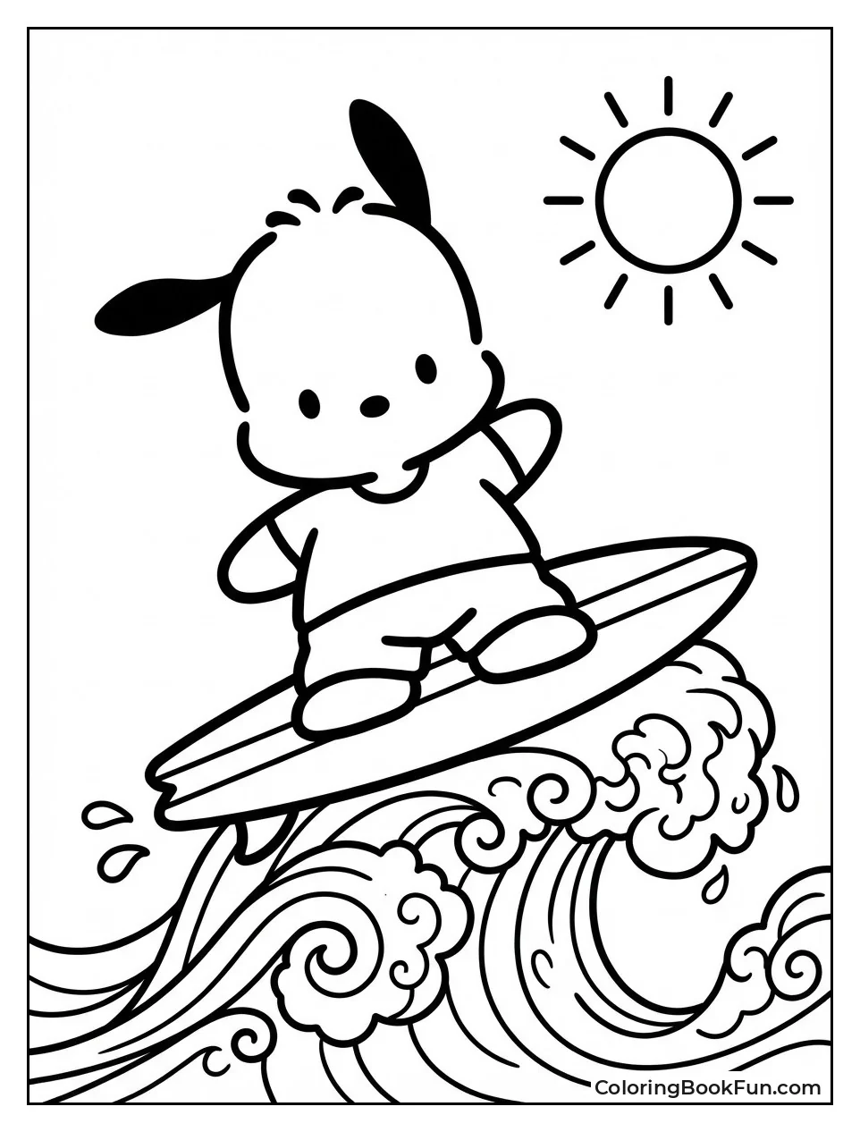 Summer Beach Surfing