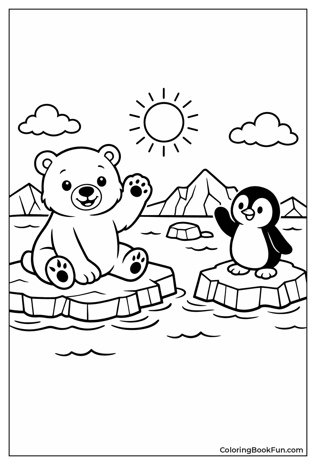 Bear and Penguin Friends
