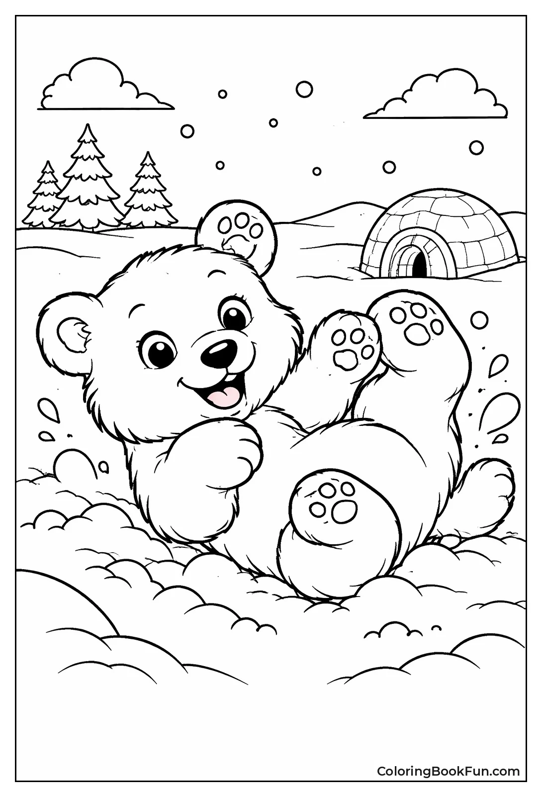 Cub Snow Play