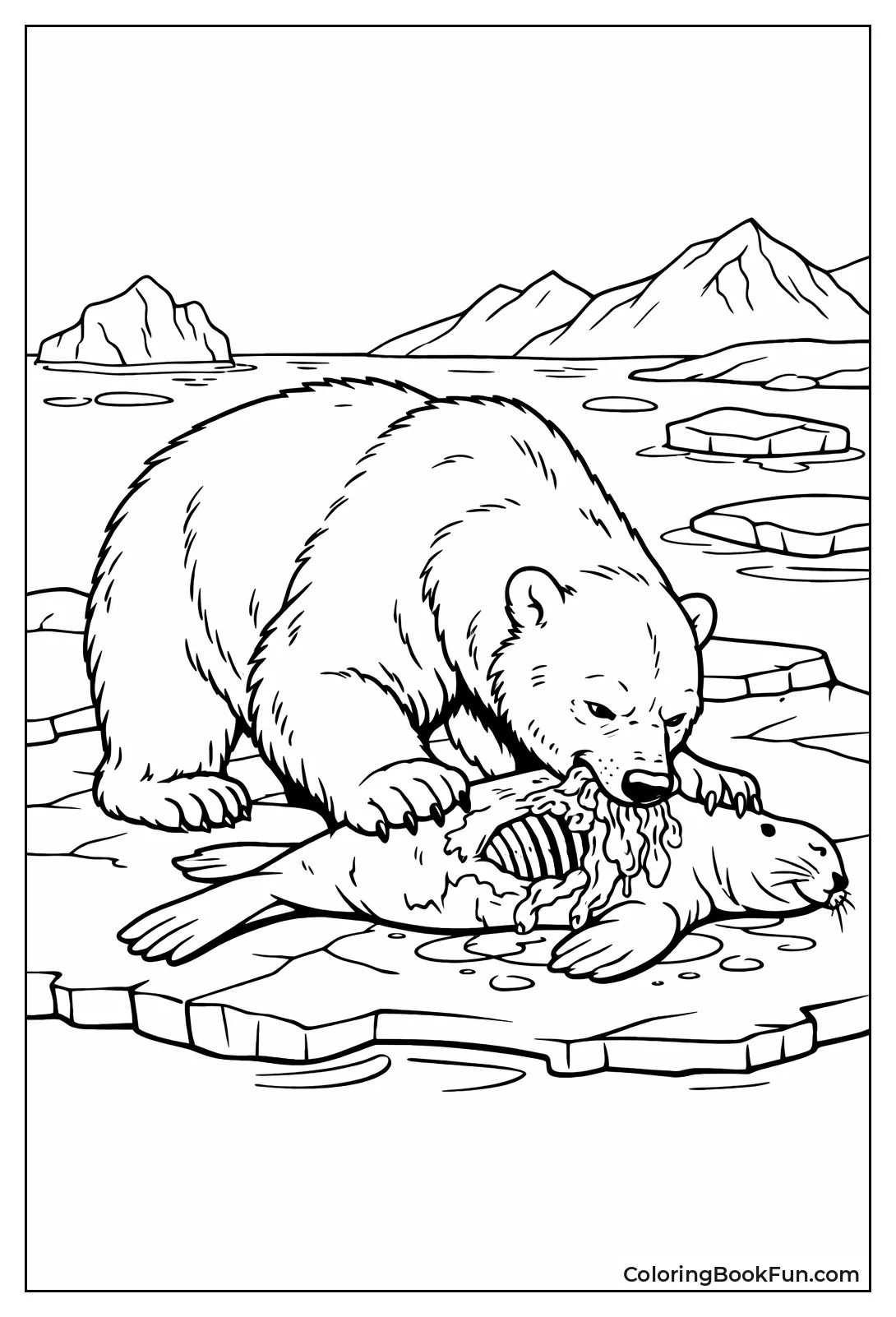 Eating Seal Meal