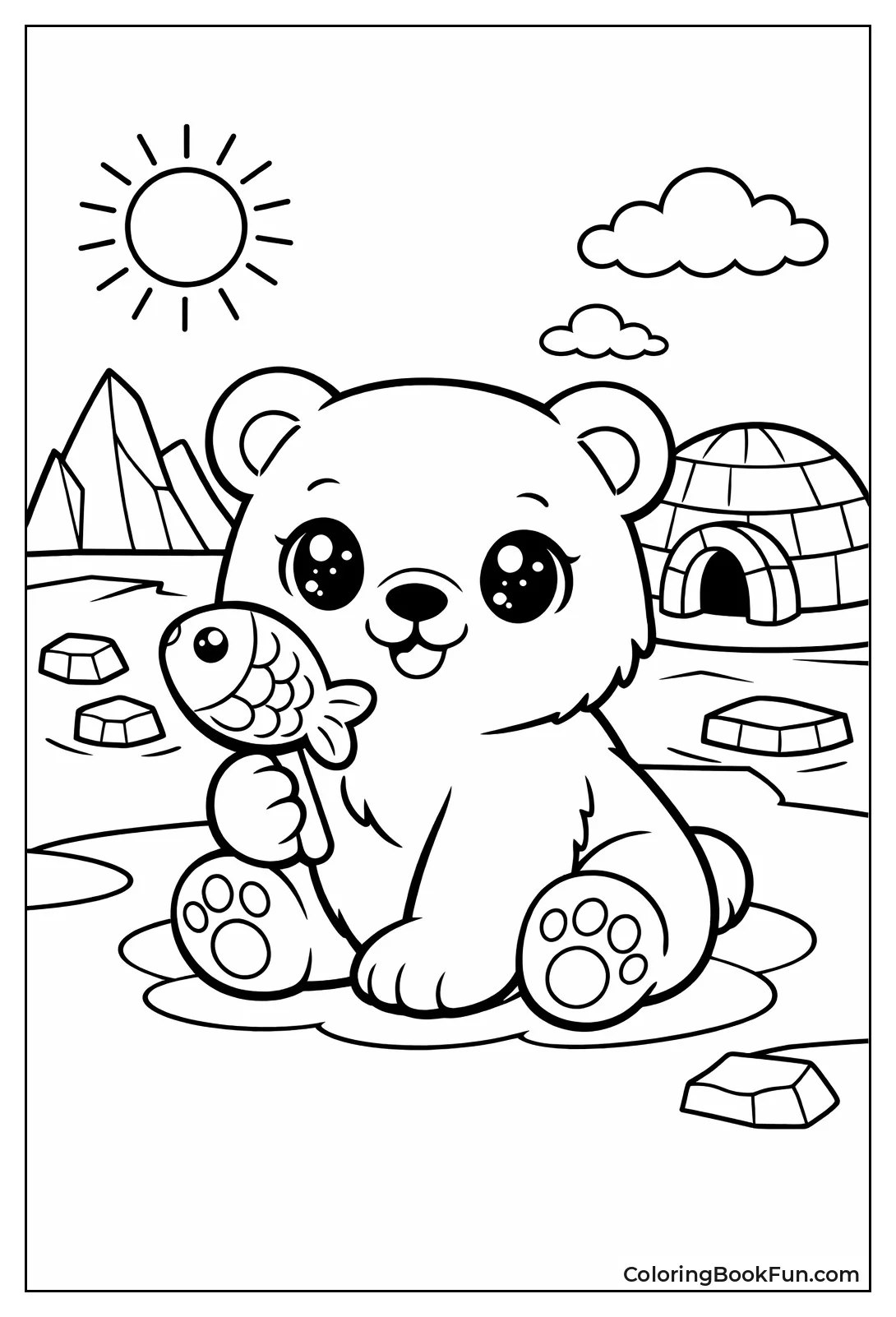 Kawaii Ice Cream Bear