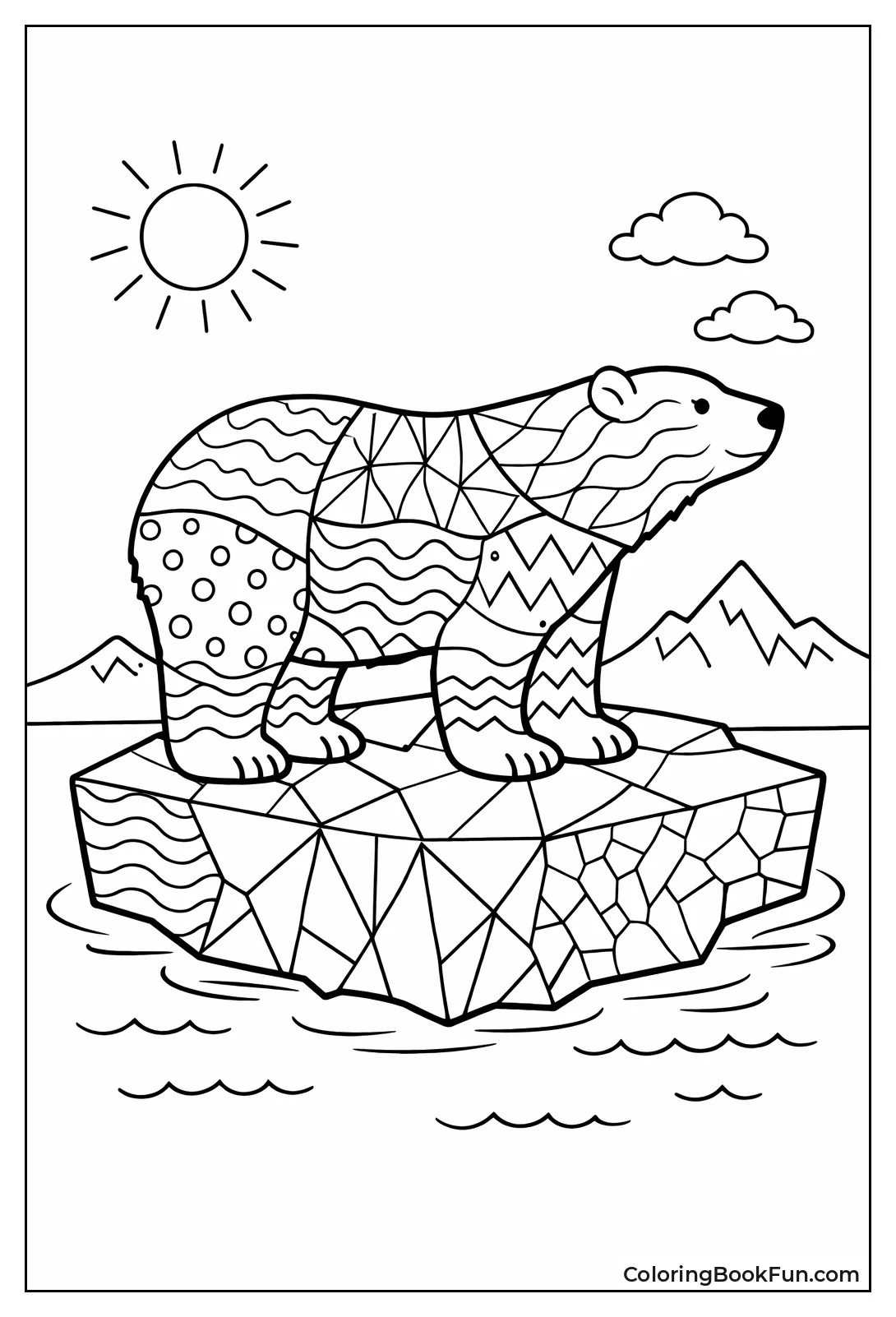 Zentangle Ice Texture